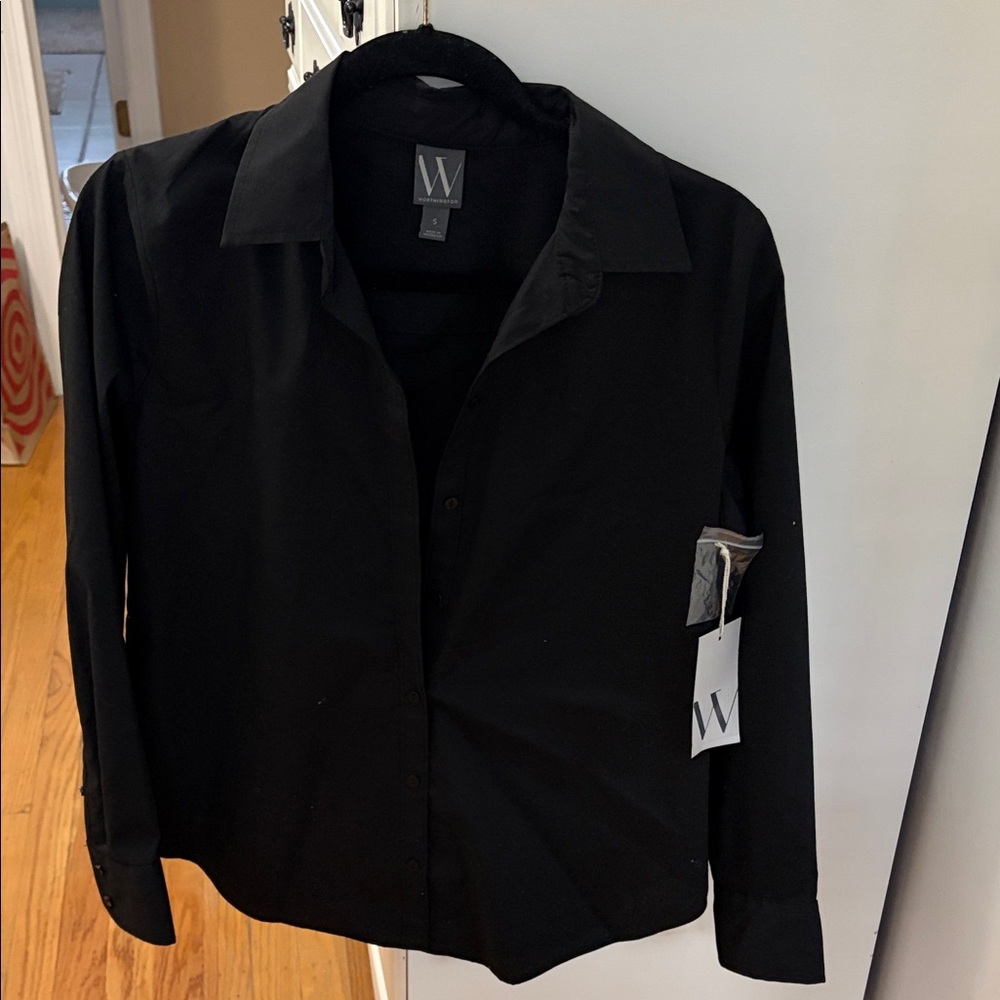 Worthington Black Button Down ShirtButon Down